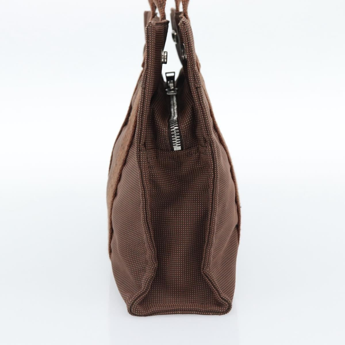 Hermes Fourre-tout Herline Fourre-tout Herline, Brown, Canvas, Tote Bag