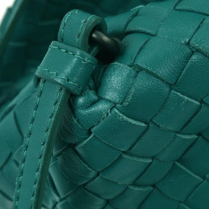 Bottega Veneta Zip Cube Messenger Intrecciato Nappa, GREEN, LEATHER, Shoulder bag