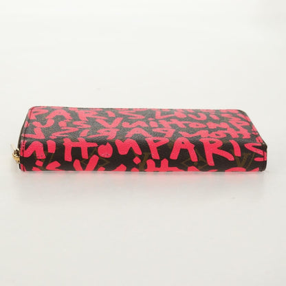 Louis Vuitton Zippy Wallet NM Monogram Graffiti, PINK, CANVAS, Wallets
