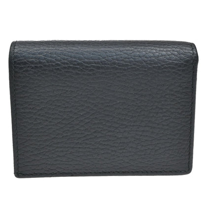 Gucci GG Marmont Flap Card Case Leather, BLACK, LEATHER, Wallets