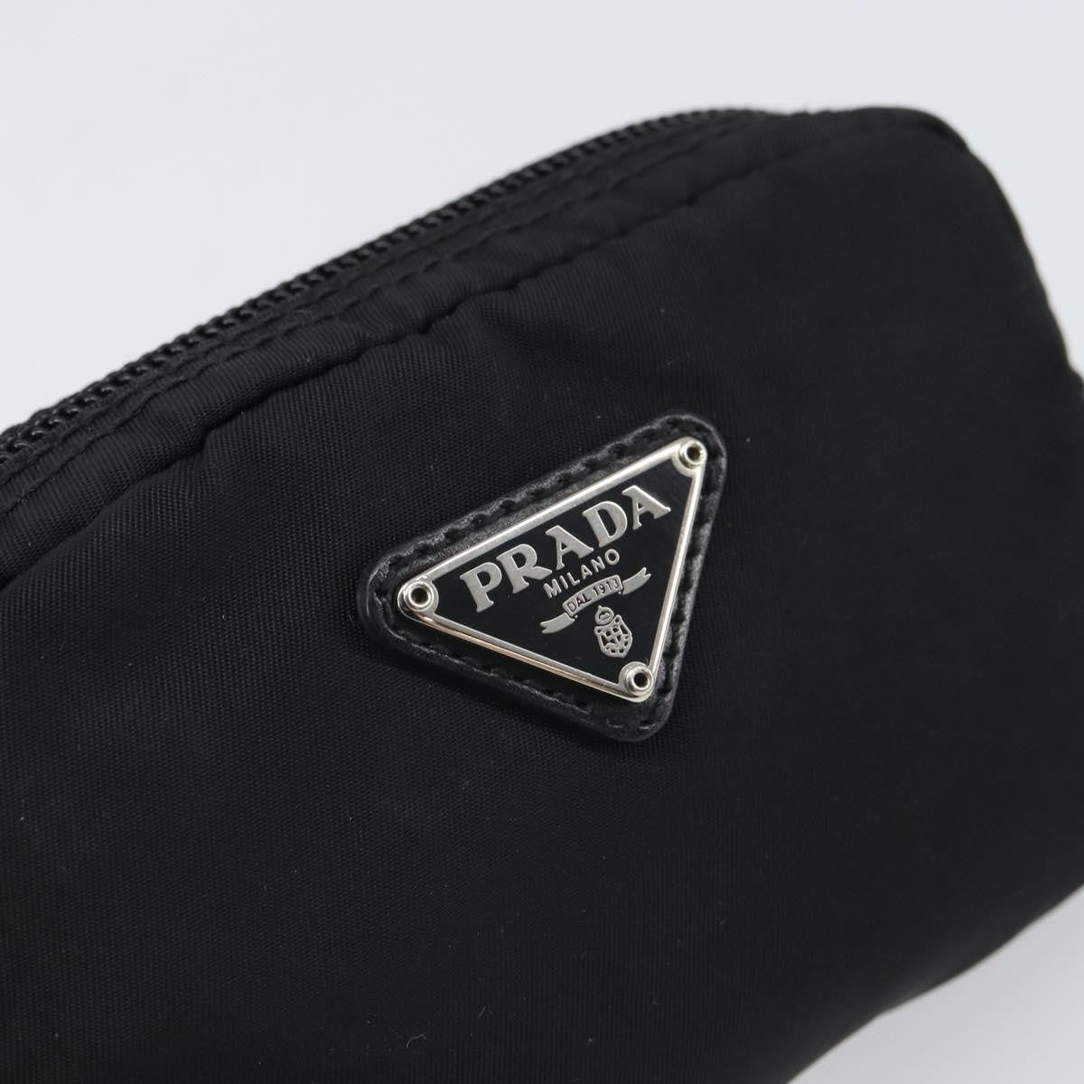 Prada Vintage Pouch Tessuto, BLACK, NYLON, Clutche & pouche