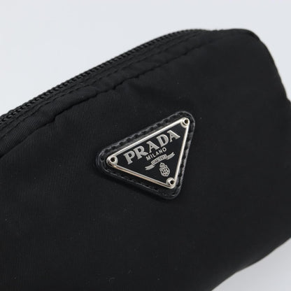 Prada Vintage Pouch Tessuto, BLACK, NYLON, Clutche & pouche