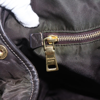 Prada Open Tote Tessuto, Khaki, Nylon, Tote Bag