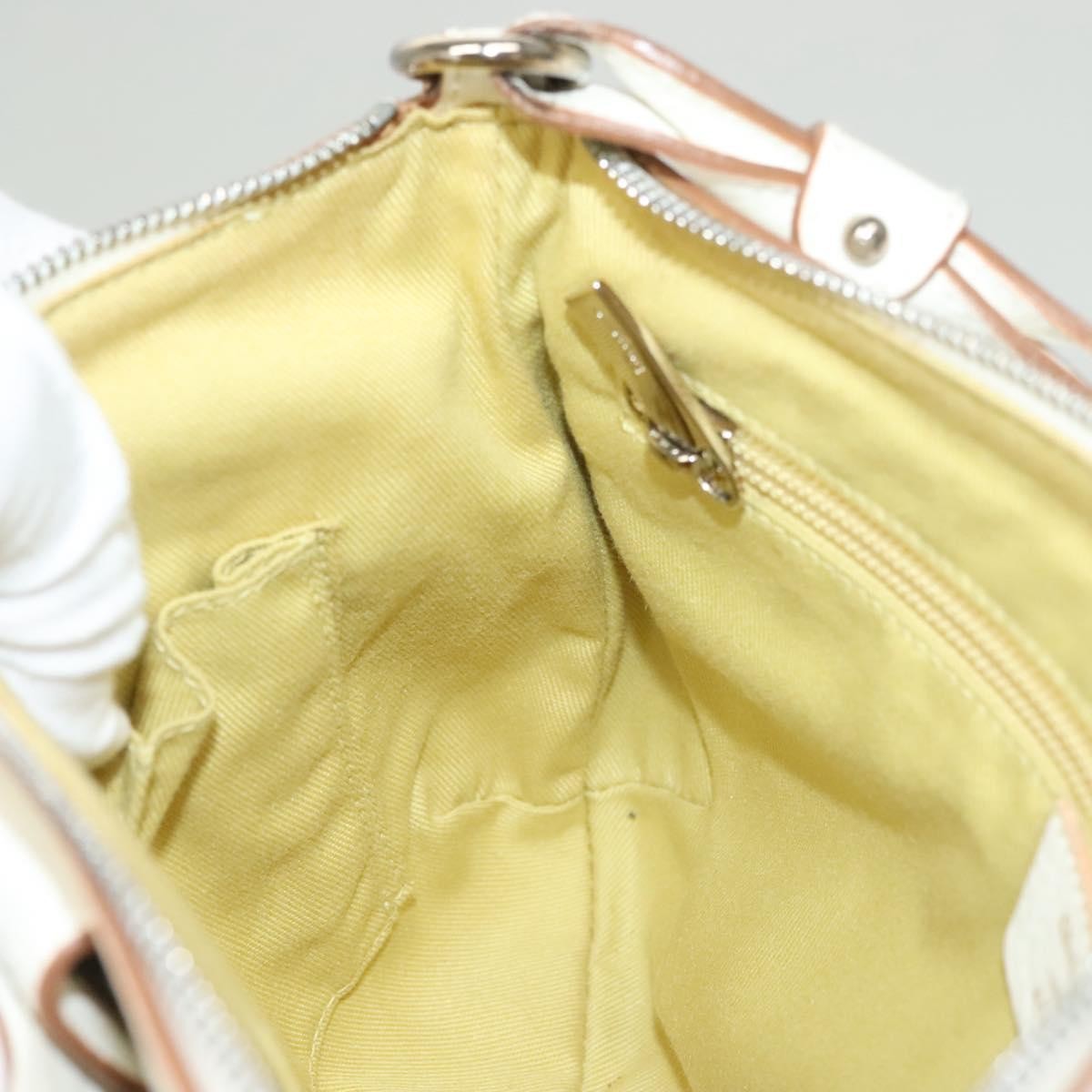 Salvatore Ferragamo Gancini Shoulder Bag Leather, WHITE, LEATHER, Shoulder bag