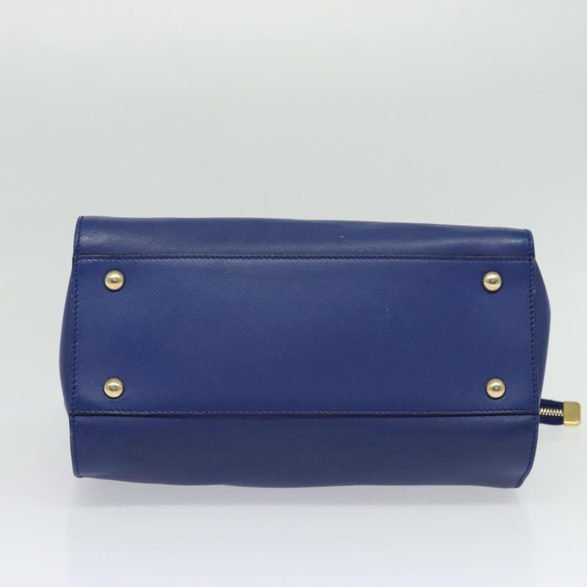 Salvatore Ferragamo Beky Tote Saffiano Leather, BLUE, LEATHER, Tote bag