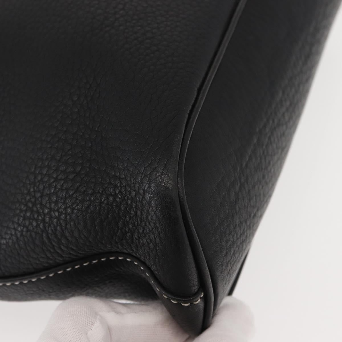 Burberry Vintage Handbag Leather, BLACK, LEATHER, Handbag