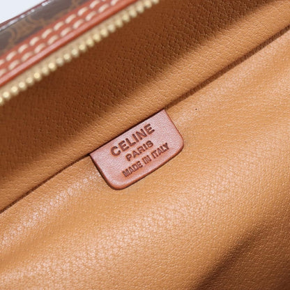 Celine Macadam Vanity Bag Canvas, BROWN, CANVAS, Clutche & pouche