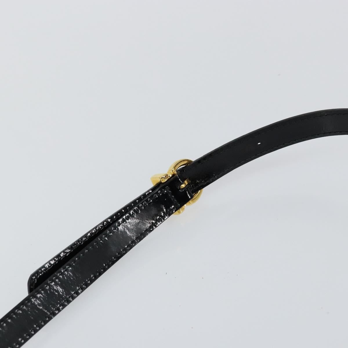 Salvatore Ferragamo Wanda Handbag Patent Leather, BLACK, PATENT_LEATHER, Handbag