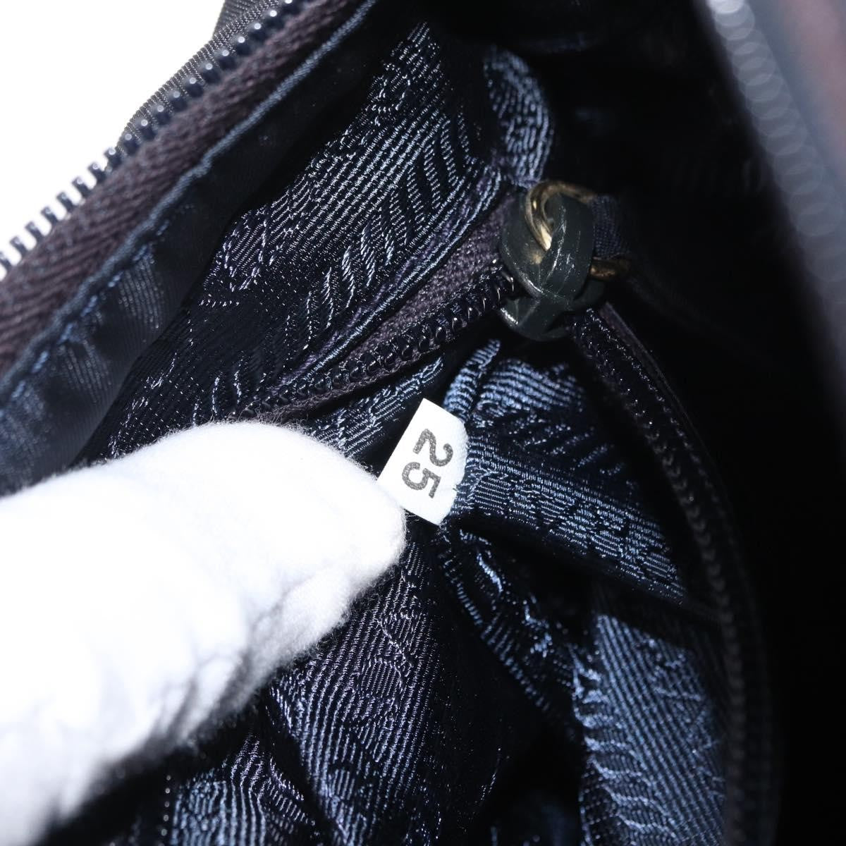 Prada Metal Handles Tote Tessuto, Navy, Nylon, Tote Bag