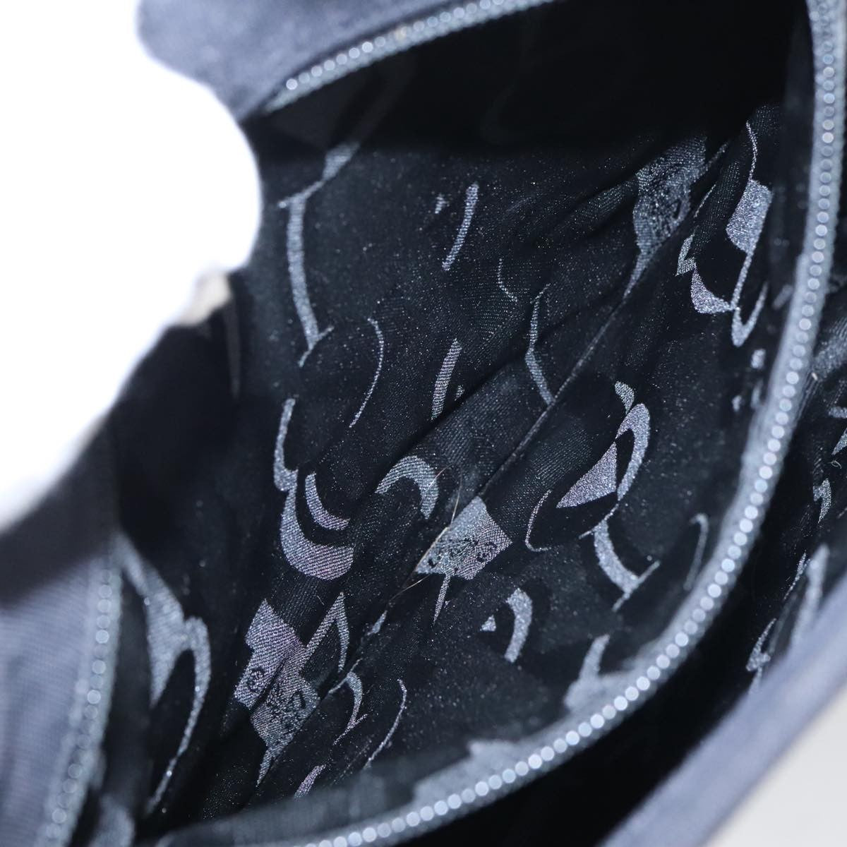 Salvatore Ferragamo Vala Shoulder Bag Canvas, BLACK, CANVAS, Shoulder bag