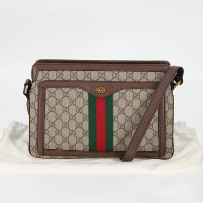 Gucci Ophidia Zip Shoulder Bag GG Coated Canvas, BEIGE, CANVAS, Shoulder bag