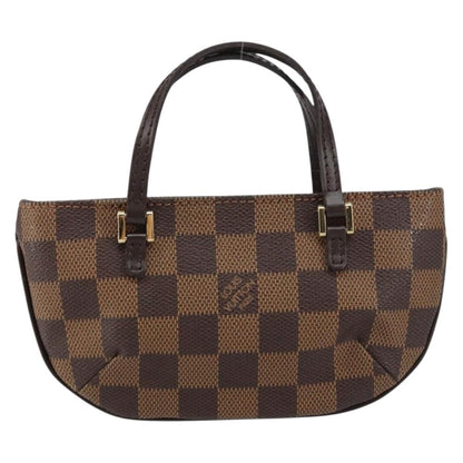 Louis Vuitton Manosque Pochette Damier, BROWN, CANVAS, Clutche & pouche