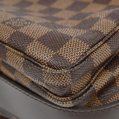 Louis Vuitton Naviglio Handbag Damier, BROWN, CANVAS, Shoulder bag