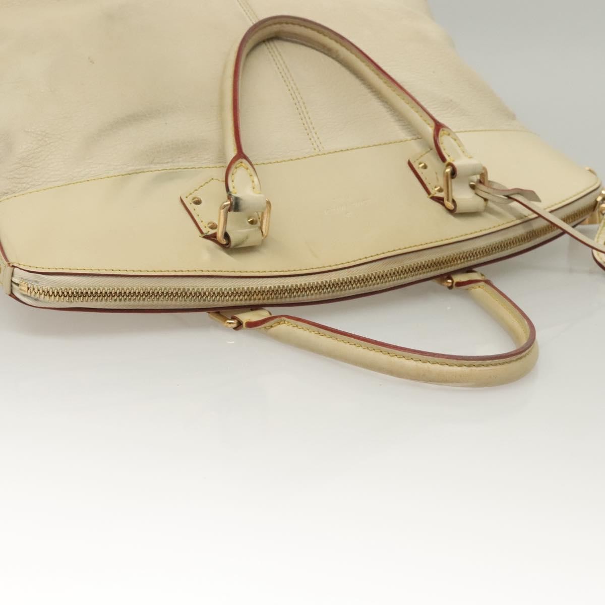 Louis Vuitton Suhali Lockit Handbag Leather, WHITE, LEATHER, Handbag