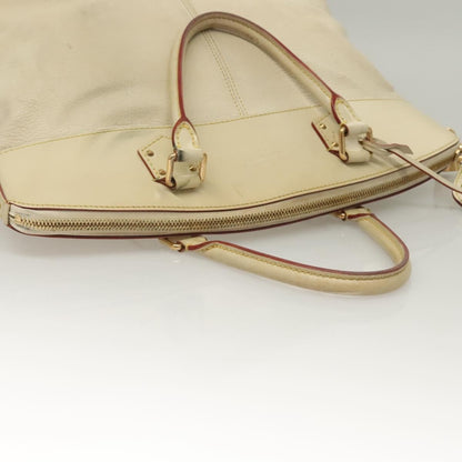 Louis Vuitton Suhali Lockit Handbag Leather, WHITE, LEATHER, Handbag