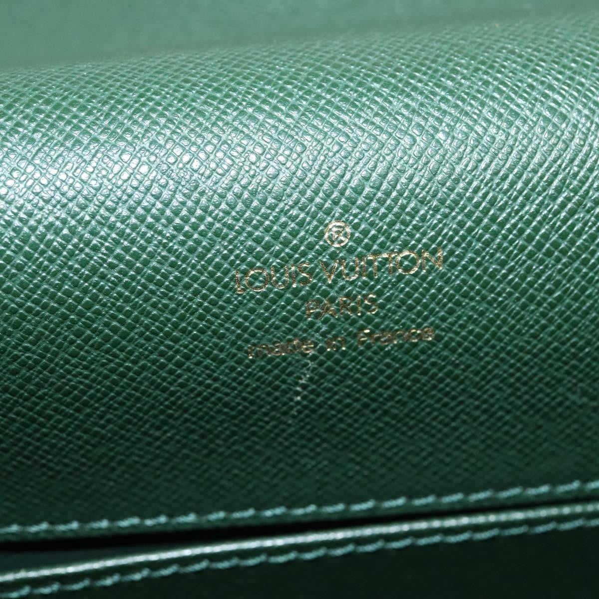 Louis Vuitton Porte-Documents Angara Briefcase Taiga Leather, GREEN, LEATHER, Briefcase