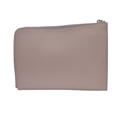 Louis Vuitton Zip Around Pochette Jour Leather, Beige, Leather, Clutch