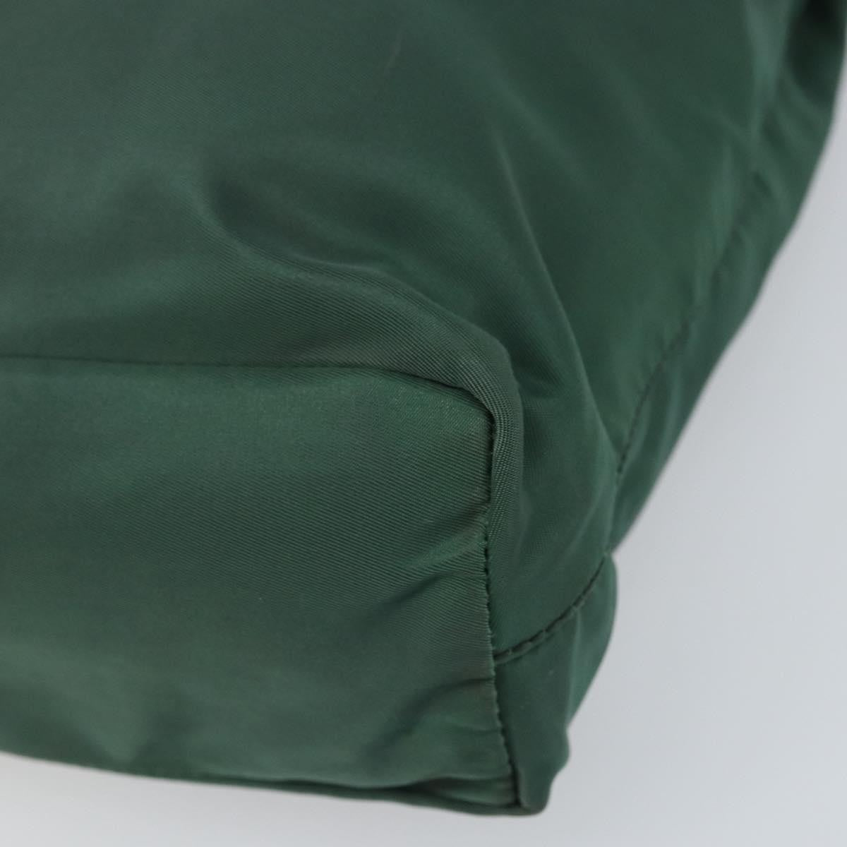 Prada Vintage Zip Tote Tessuto, GREEN, NYLON, Tote bag