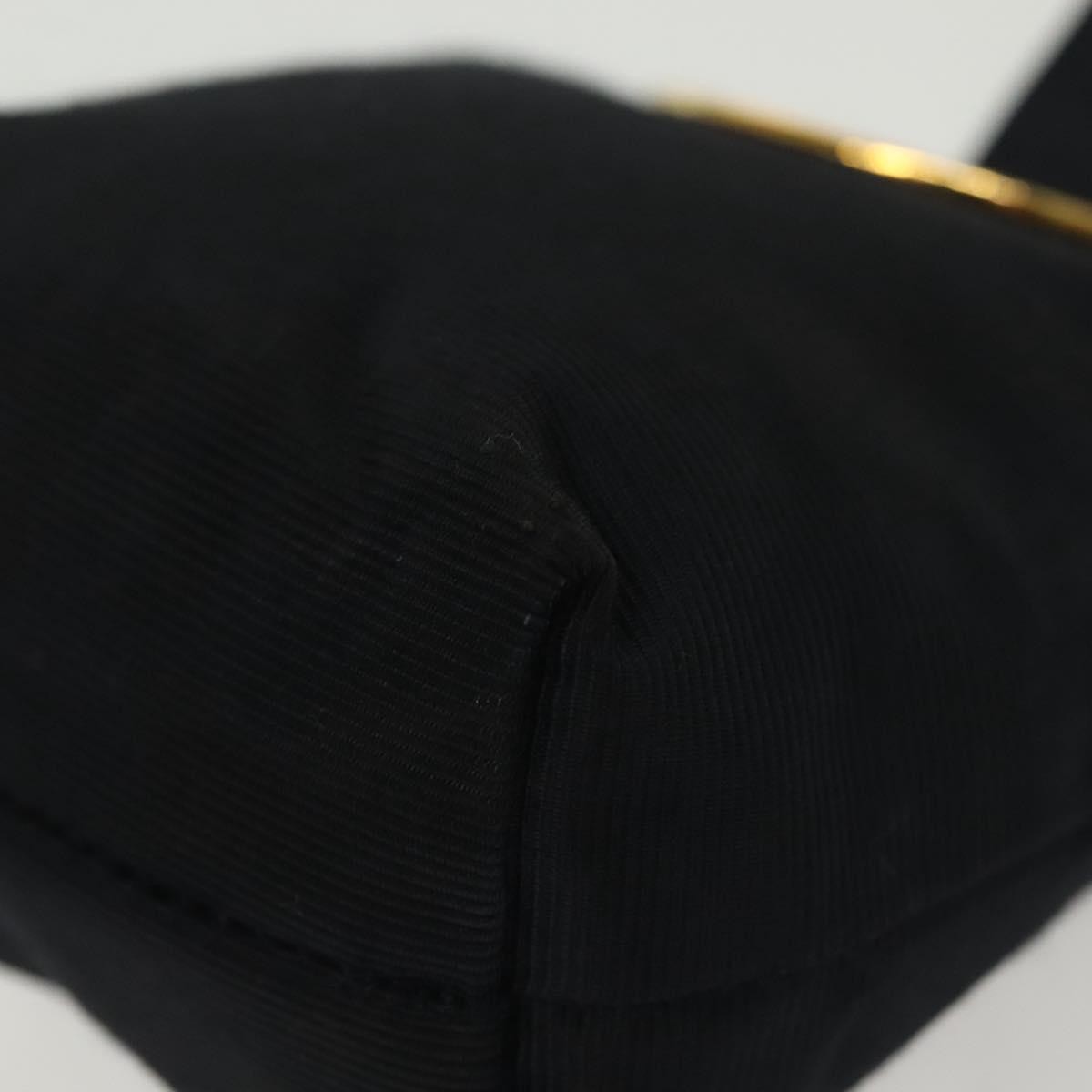 Celine Circle Logo Pouch Canvas, BLACK, CANVAS, Clutche & pouche