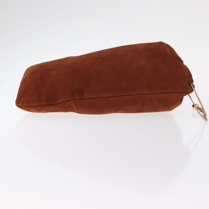 Gucci Pochette Suede, BROWN, SUEDE, Clutche & pouche
