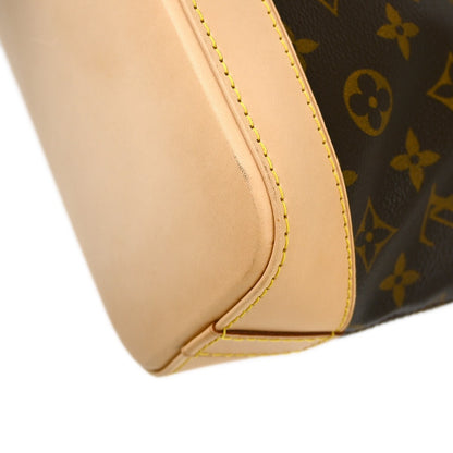Louis Vuitton Lockit Handbag Monogram Canvas, BROWN, CANVAS, Handbag