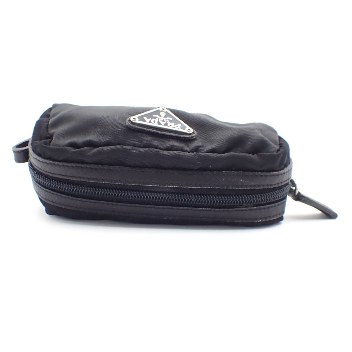 Prada Padded Zip Belt Bag Tessuto, BLACK, NYLON, Clutche & pouche