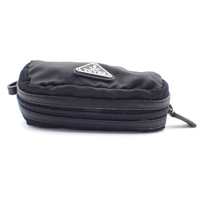 Prada Padded Zip Belt Bag Tessuto, BLACK, NYLON, Clutche & pouche