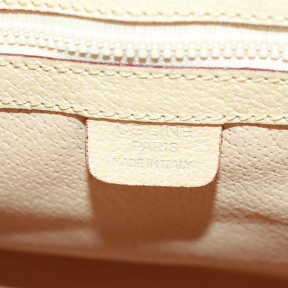 Celine 16 Top Handle Bag Grained Calfskin, BEIGE, LEATHER, Handbag