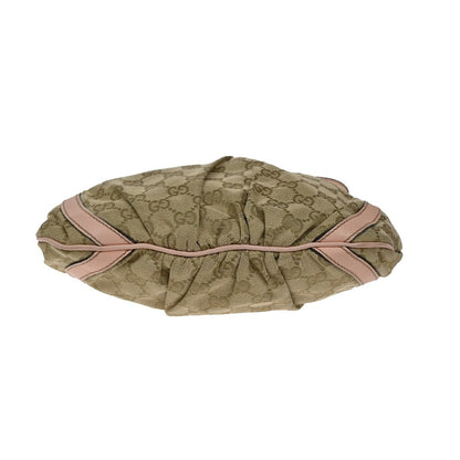 Gucci D-Ring Shoulder Bag (Outlet) GG Canvas, Brown, Canvas, Shoulder Bag