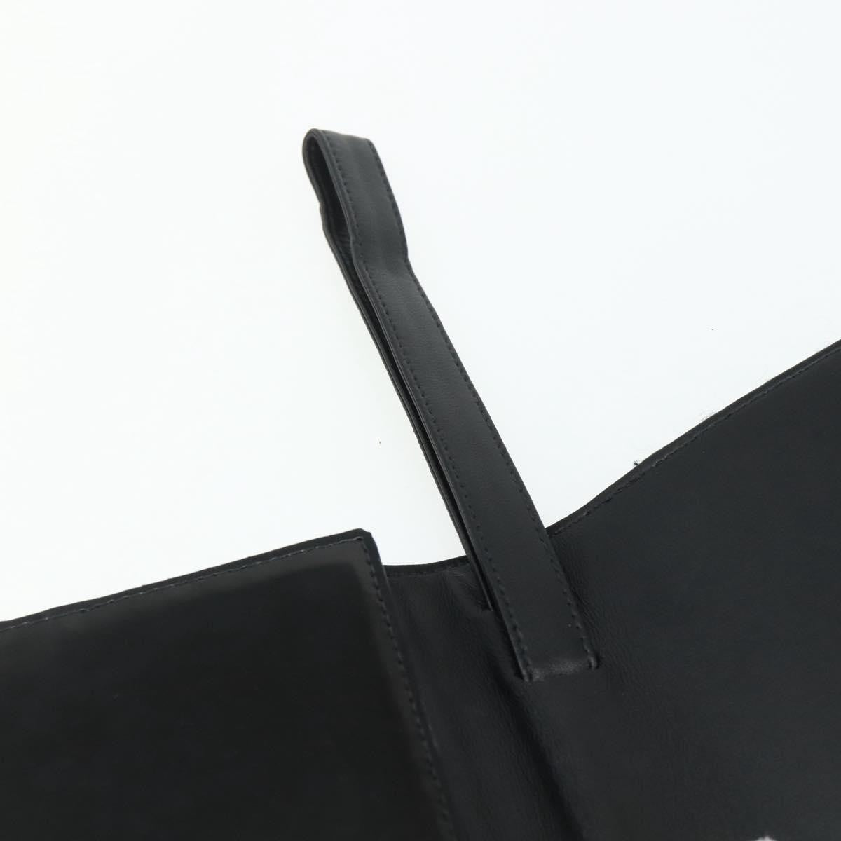 Chanel Flap Clutch Leather, Black, Leather, Clutch