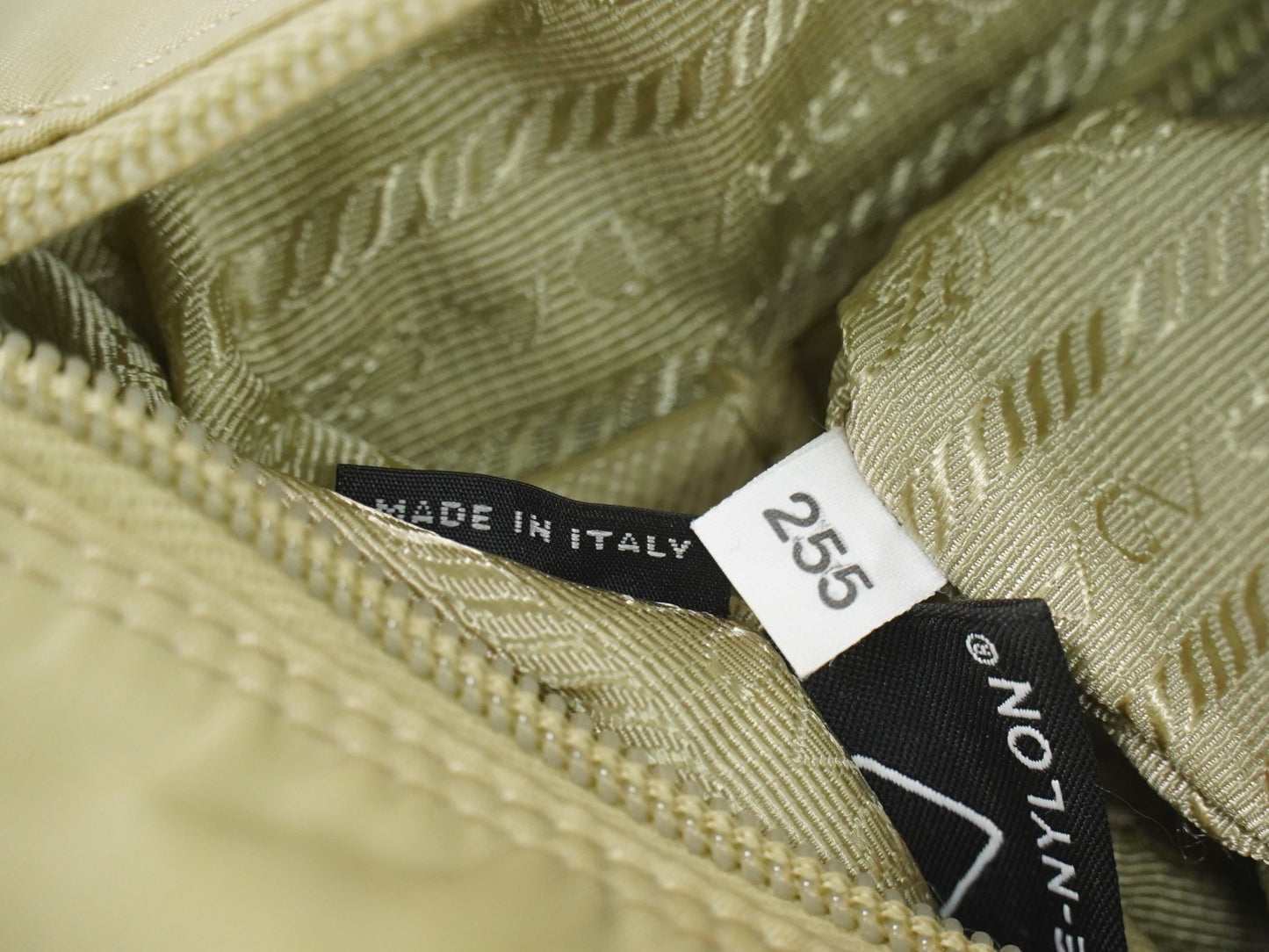 Prada Double Buckle Flap Messenger Bag Re-Nylon, BEIGE, NYLON, Shoulder bag