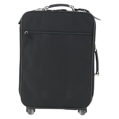 Prada Trolley Rolling Luggage Tessuto and Saffiano Leather, BLACK, NYLON, Travel bag