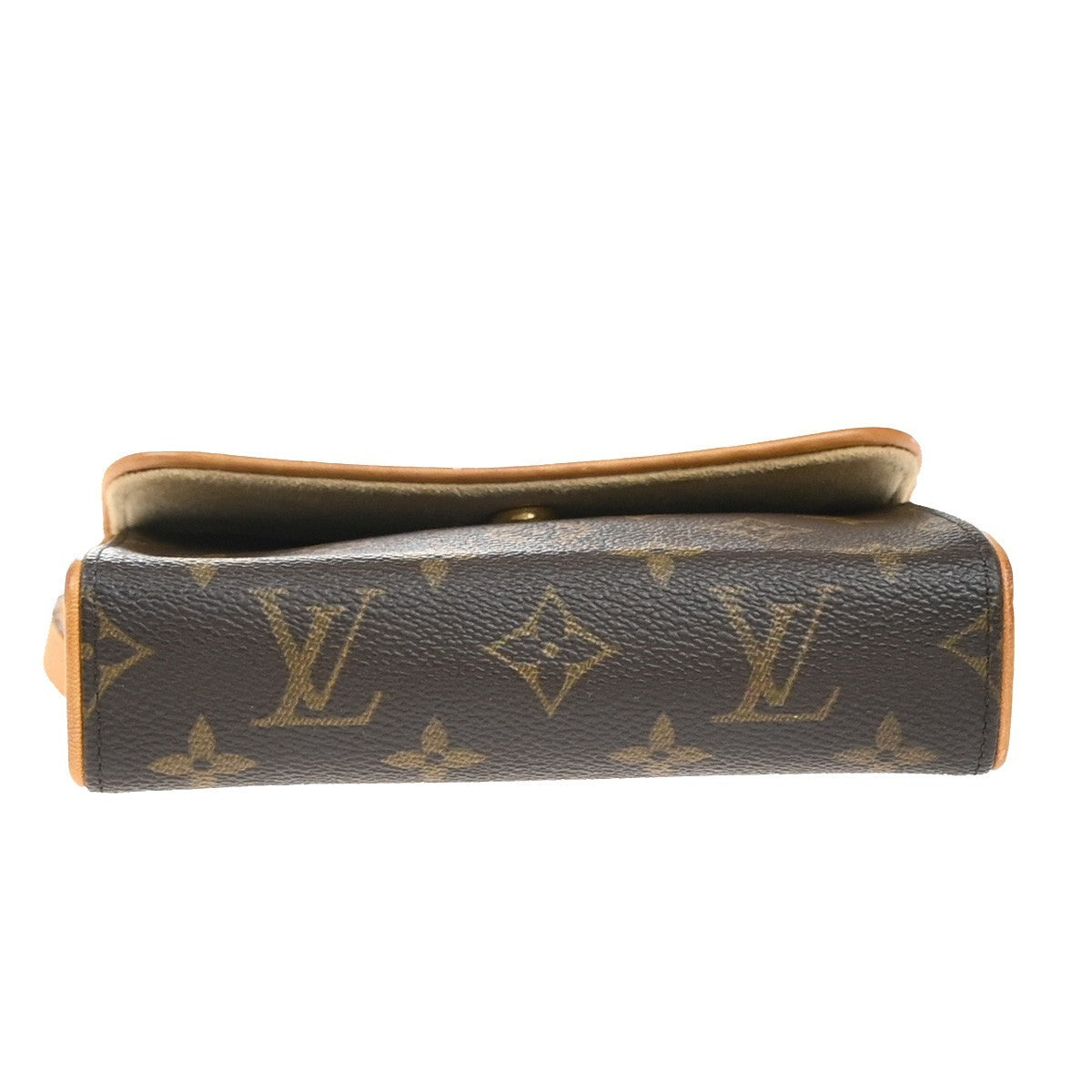 Louis Vuitton Florentine Pochette Monogram Canvas, Brown, Leather, Clutch