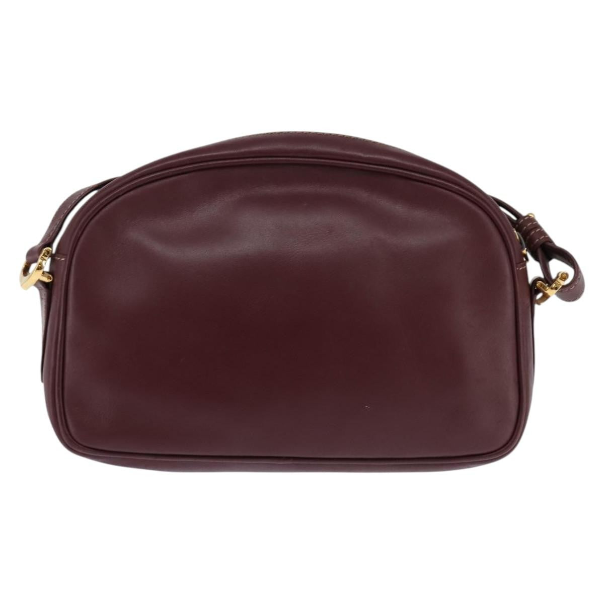 cartier Must de Cartier Shoulder Bag Leather, BURGUNDY, LEATHER, Shoulder bag