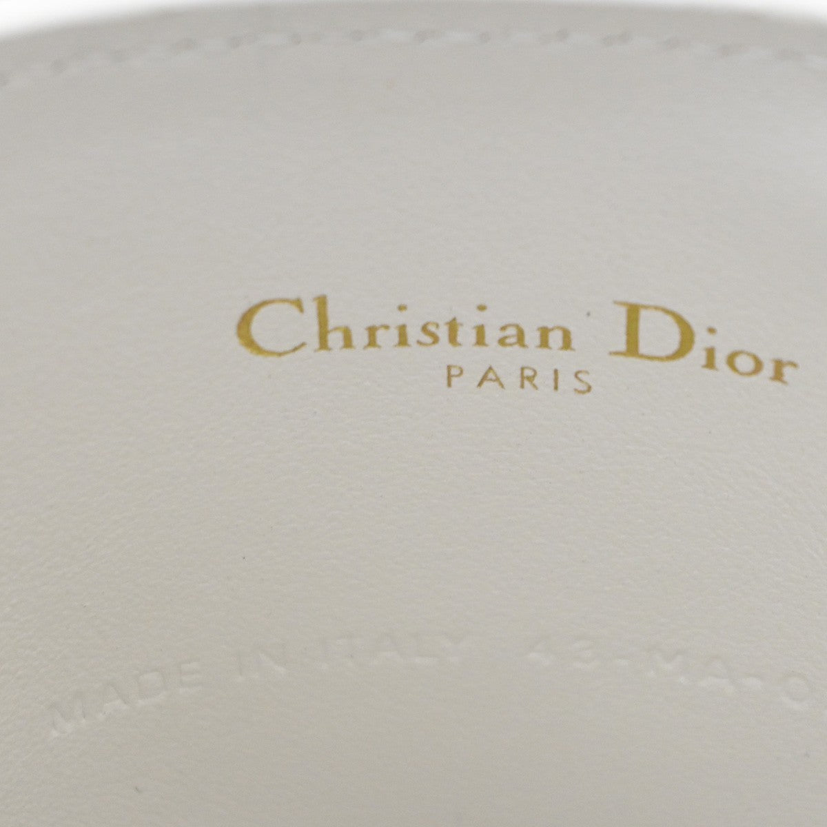 Christian Dior Vibe Bottle Holder Bag Printed Leather, White, Leather, Shoulder Bag