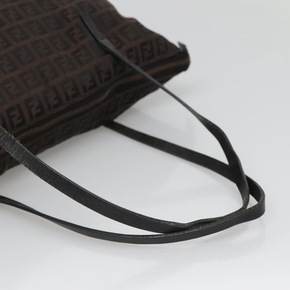 Fendi Roll Tote Zucca Canvas, BROWN, CANVAS, Tote bag