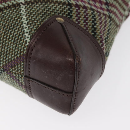 Burberry Nova check Shoulder bag Wool, GREEN, WOOL, Shoulder bag