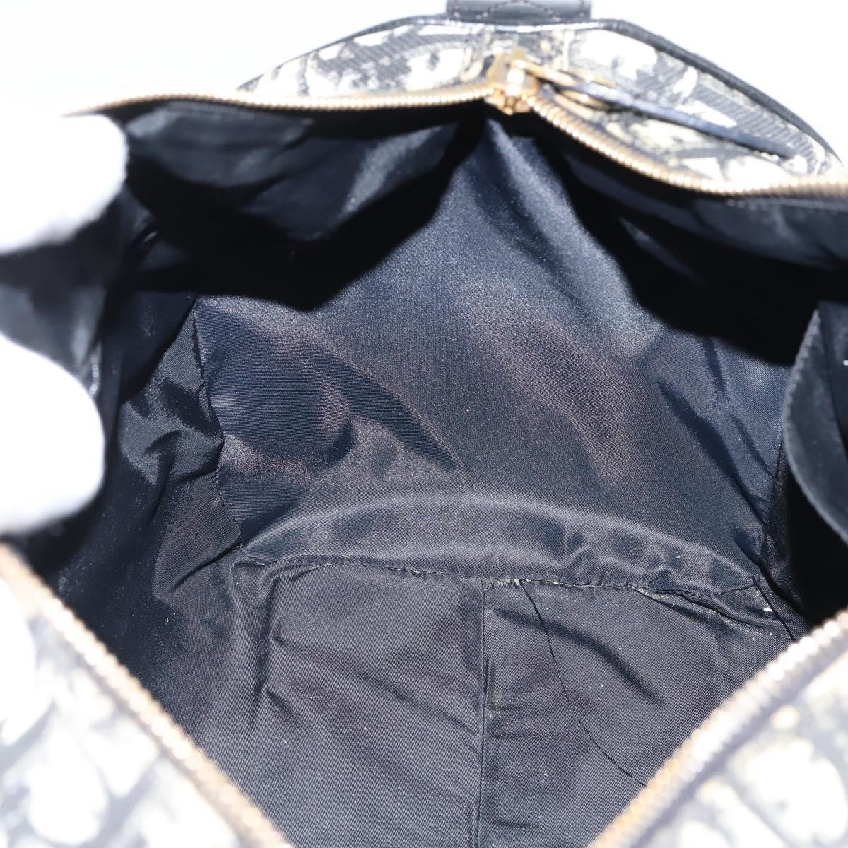 Christian Dior Vintage Trotter Boston Bag Diorissimo Canvas, BLACK, CANVAS, Handbag