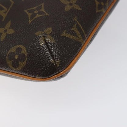 Louis Vuitton Partition Wristlet Clutch Monogram Canvas, BROWN, CANVAS, Clutche & pouche