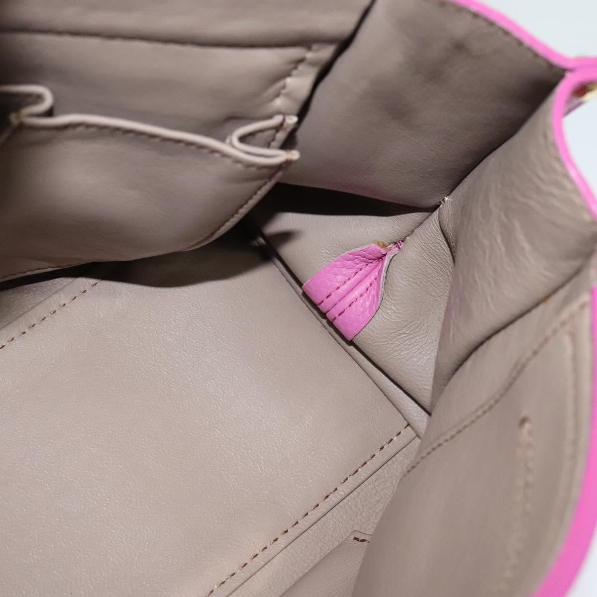 Salvatore Ferragamo Sofia Satchel Leather, PINK, LEATHER, Handbag