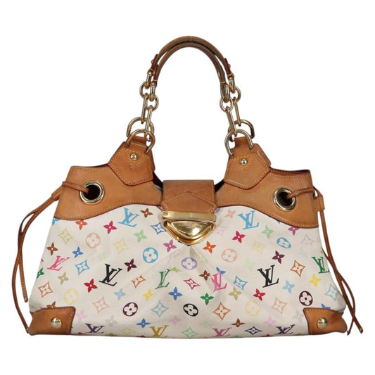 Louis Vuitton Ursula Handbag Monogram Multicolor, WHITE, CANVAS, Handbag