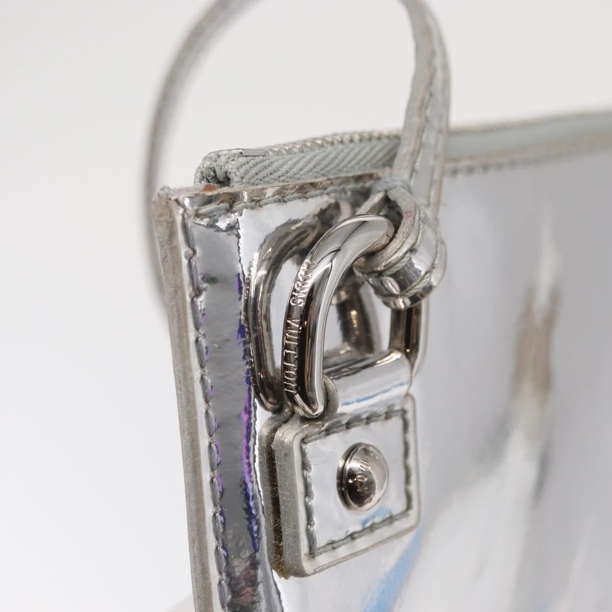 Louis Vuitton Pochette Clutch Monogram Miroir PVC, SILVER, PATENT_LEATHER, Clutche & pouche