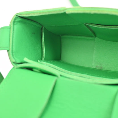 Bottega Veneta Cassette Crossbody Bag Maxi Intrecciato Leather, Green, Leather, Shoulder Bag