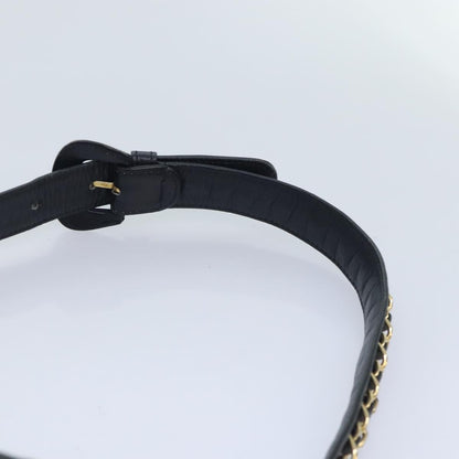 Chanel Vintage Flap Waist Bag Leather, BLACK, LEATHER, Clutche & pouche