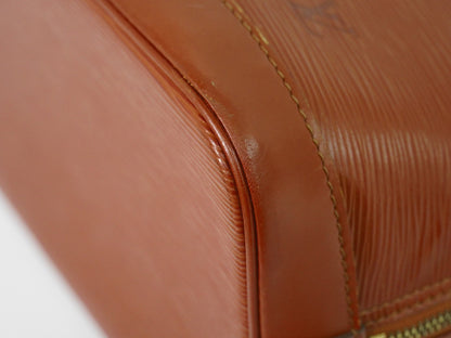 Louis Vuitton Alma Handbag Epi Leather, BROWN, LEATHER, Handbag