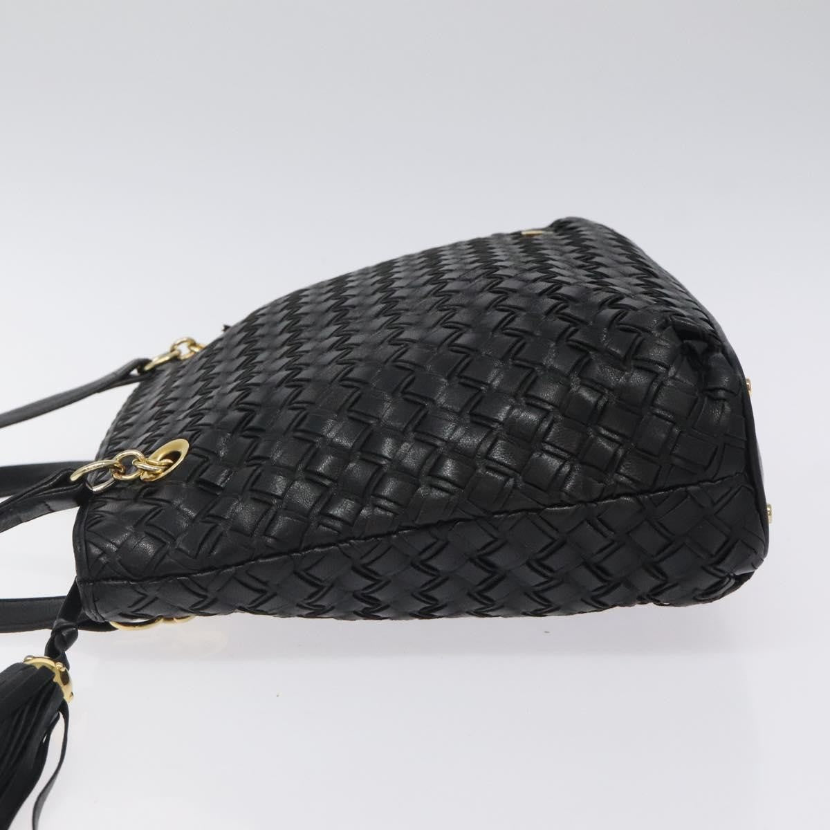 Bally Vintage Shoulder Bag Quilted leather, Black, Leather, Shoulder Bag