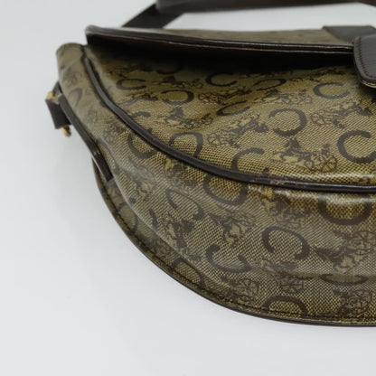 Celine C Sulky Shoulder bag Canvas and Leather, BEIGE, CANVAS, Shoulder bag