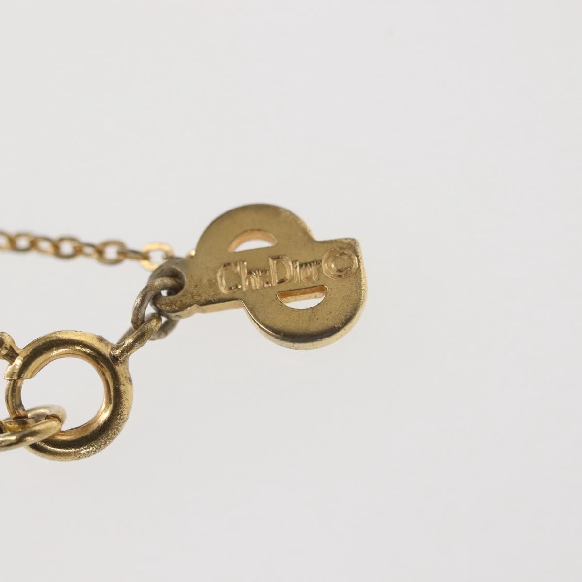 Christian Dior CD Pendant Necklace Gold-plated, GOLD, METAL, Necklace