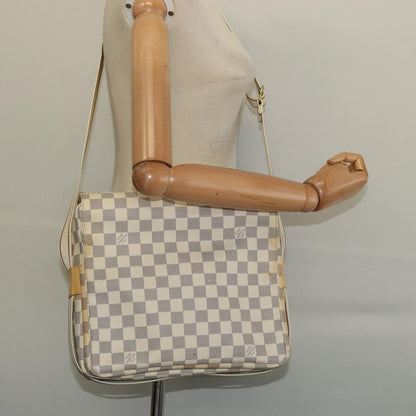 Louis Vuitton Naviglio Handbag Damier, WHITE, CANVAS, Shoulder bag