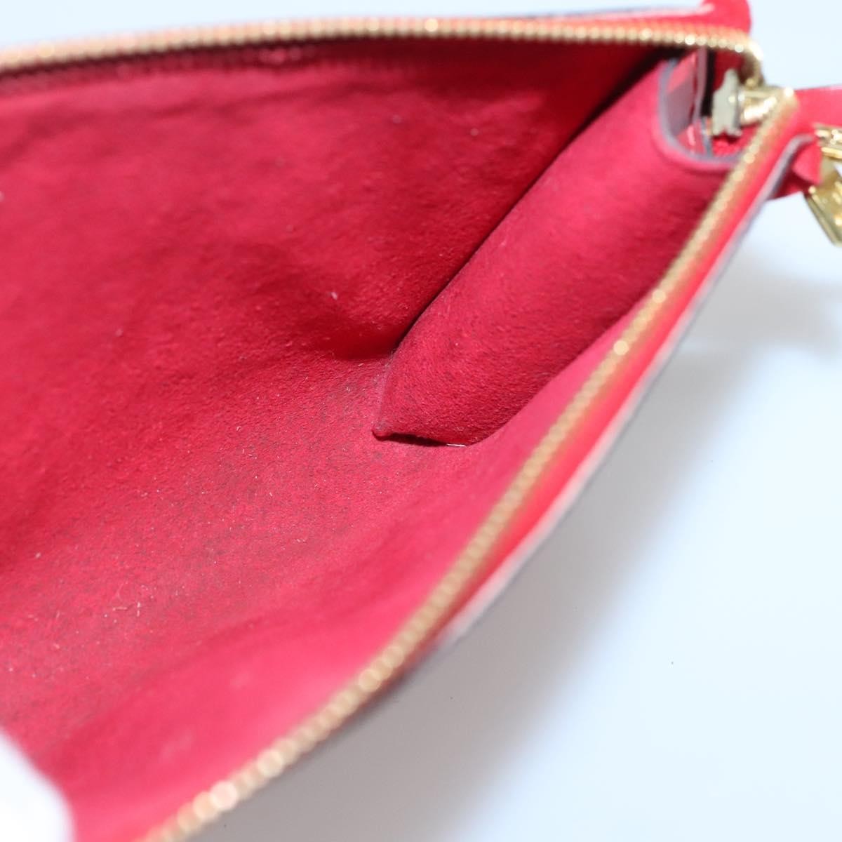 Louis Vuitton Pochette Accessoires Epi Leather, RED, LEATHER, Clutche & pouche